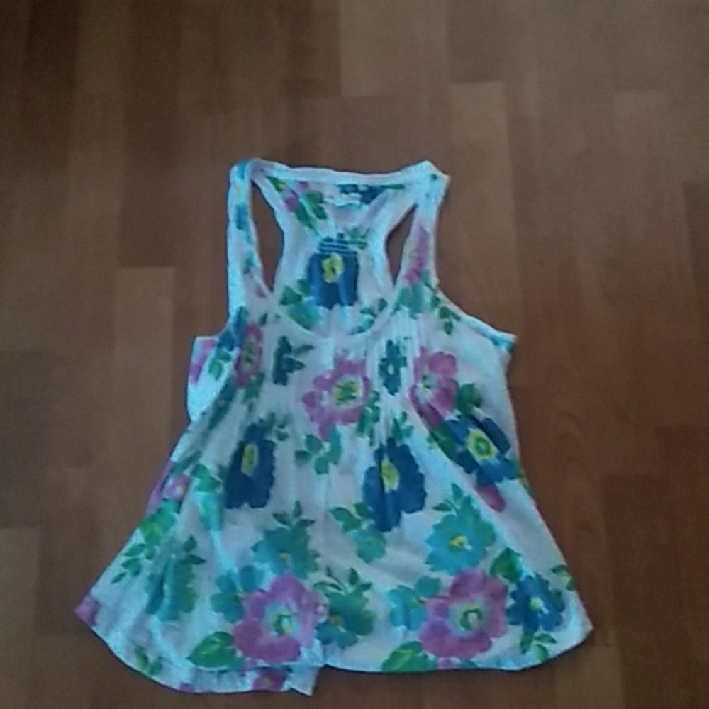 White floral tank top